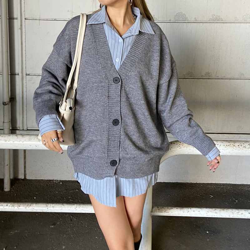 カーディガン・シャツセット