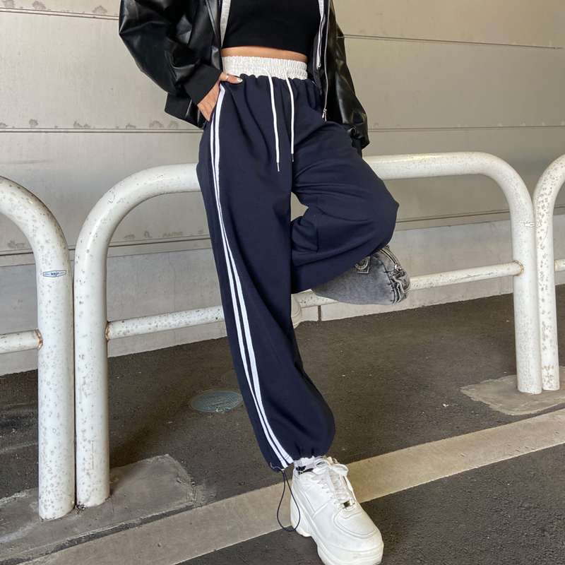 配色ラインカットパンツ