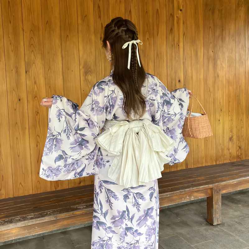 花柄浴衣3点セット