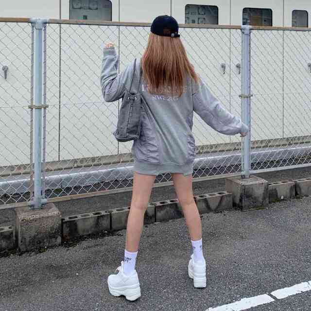 ナイロン切替ZIPチュニック