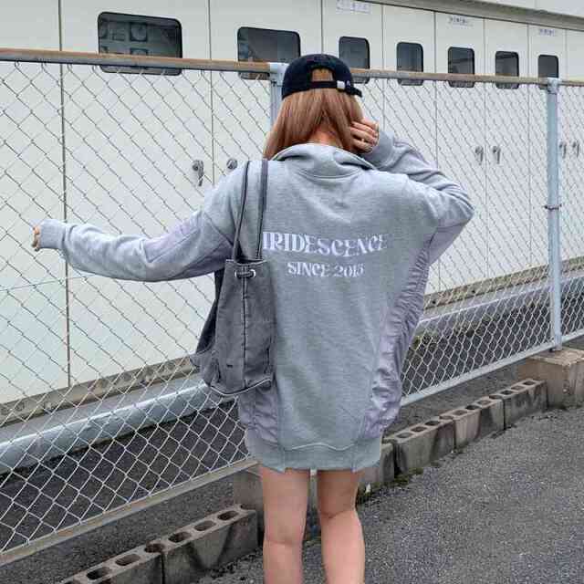 ナイロン切替ZIPチュニック