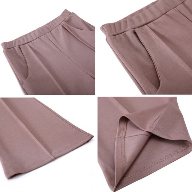 センタープレスフレアパンツ