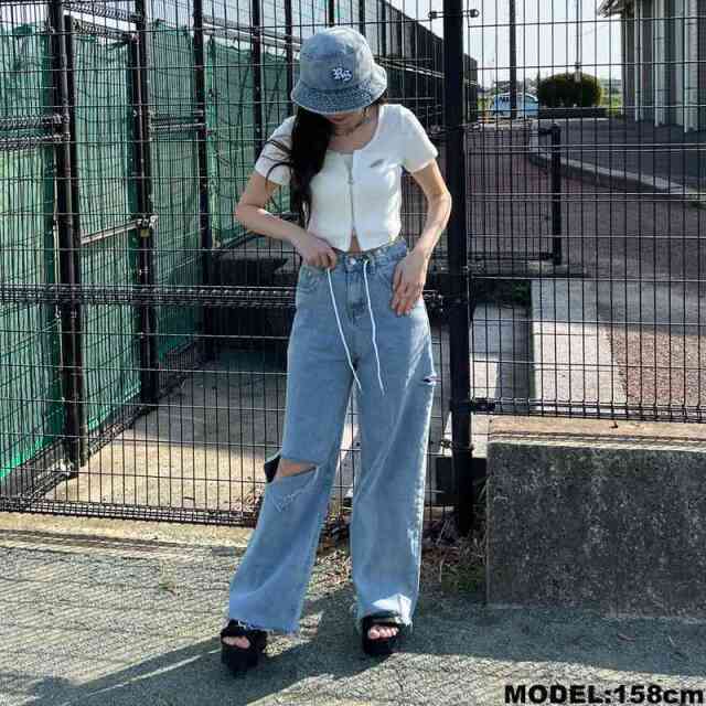 ★WEB限定★WZIPロゴプレートショートトップス
