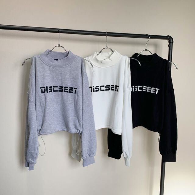 ★WEB限定★ハイネックショルダーZIP裏毛プルオーバー