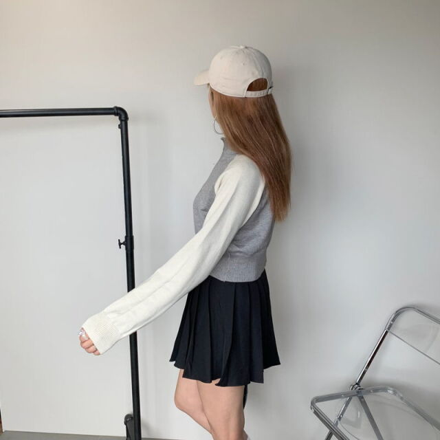ラグランZIPプルオーバー