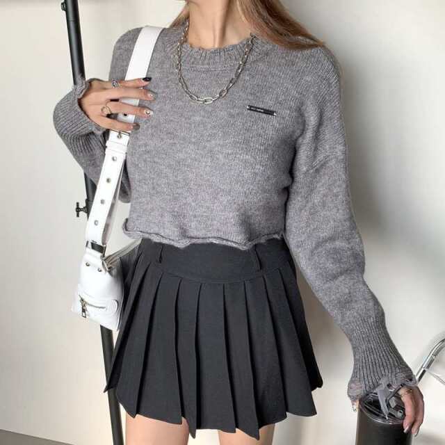 プレートダメージショートプルオーバー