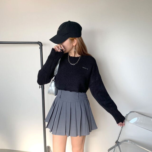 プレートダメージショートプルオーバー