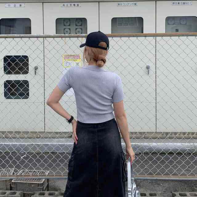 WZIPプレートニットポロ