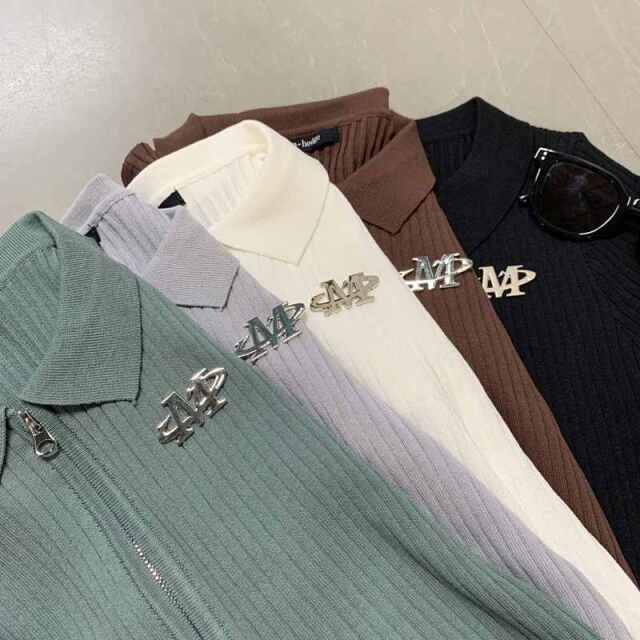 WZIPプレートニットポロ