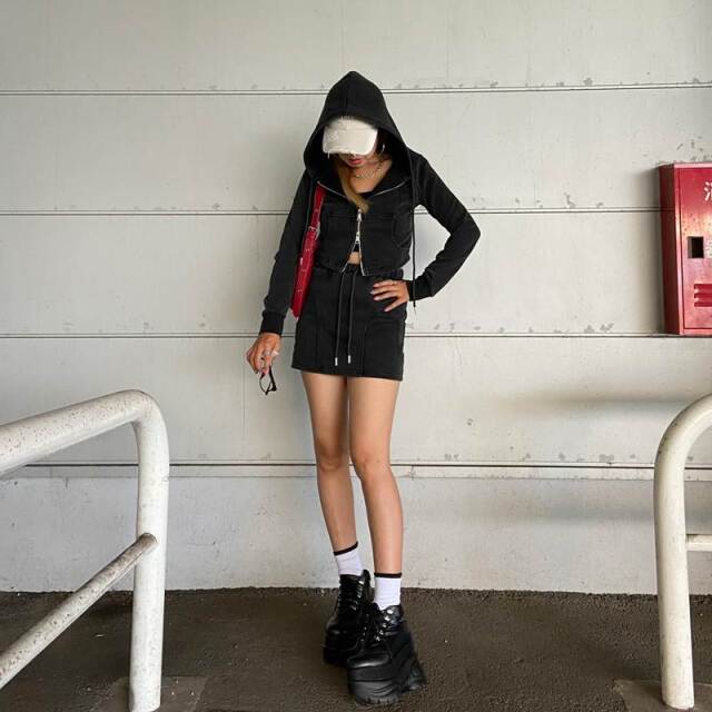 ブリーチZIPパーカー・スカートセットアップ