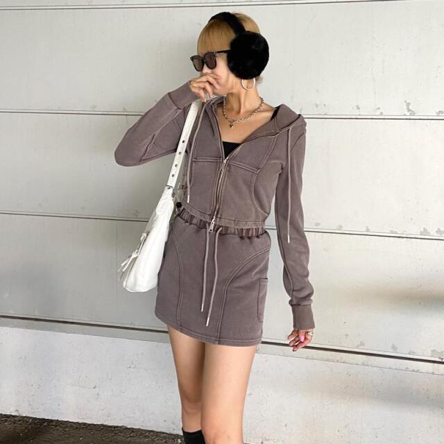 ブリーチZIPパーカー・スカートセットアップ