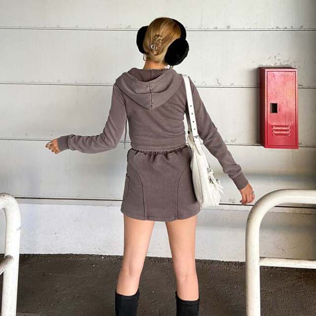 non-hedge ブリーチZIPパーカー・スカートセットアップ|TiMTiM