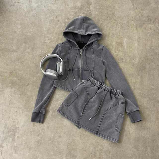 non-hedge ブリーチZIPパーカー・スカートセットアップ|TiMTiM