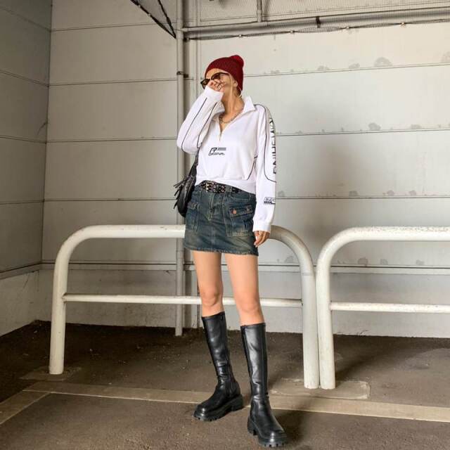 パイピングZIPプルオーバー