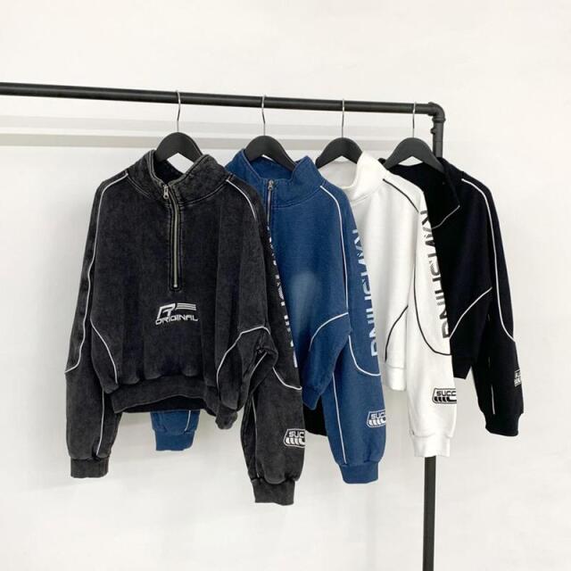 パイピングZIPプルオーバー