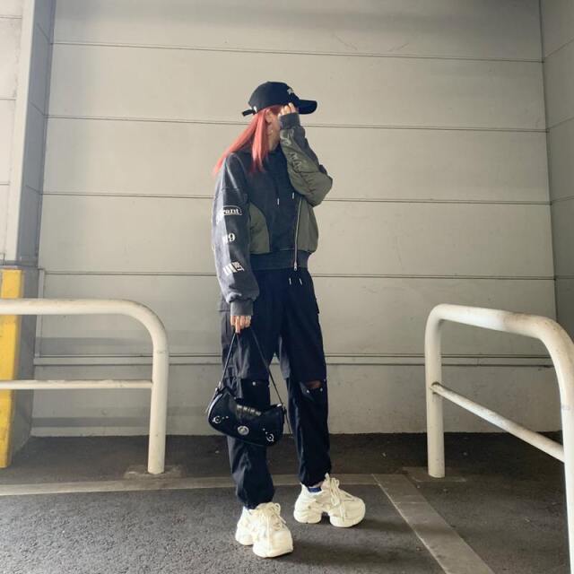 ナイロン切替フード
