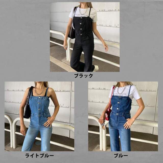 non-hedge デニムフレアオールインワン|TiMTiMオンラインストア