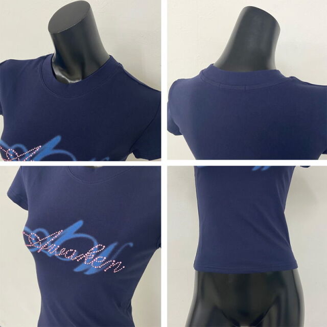 ピンクストーンロゴチビTシャツ