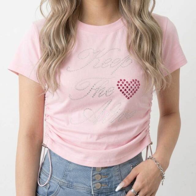 ストーンハートロゴドロストTシャツ