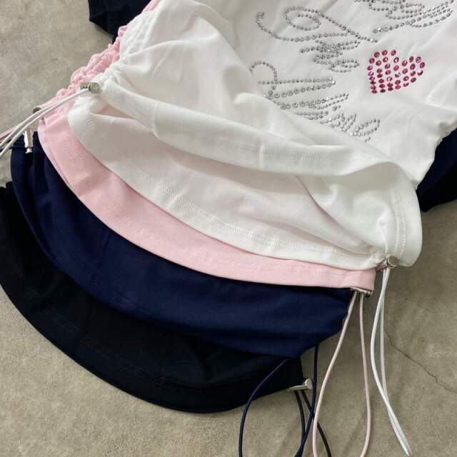 ストーンハートロゴドロストTシャツ