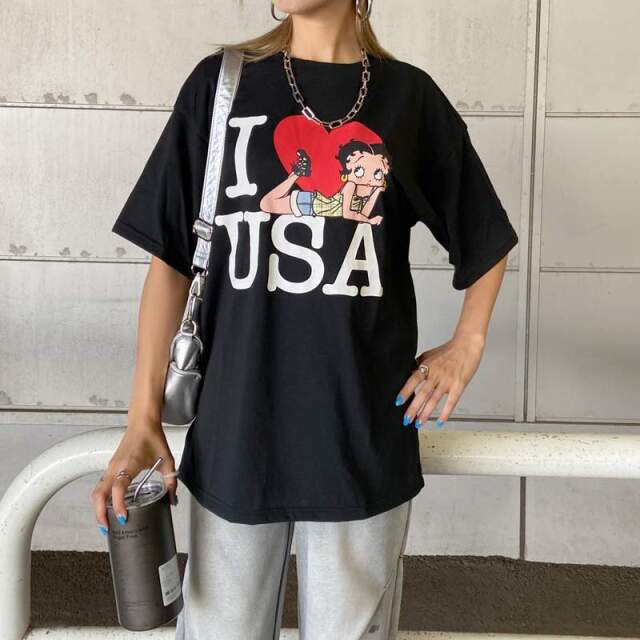 ハートBETTY BOOPTシャツ