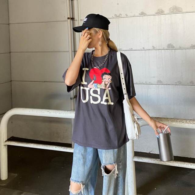 ハートBETTY BOOPTシャツ