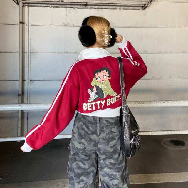 Betty Boop ジャージ 新品未使用⭐︎6L BETTY BOOP 大きいサイズ メンズ プリント 上下ジャージセット