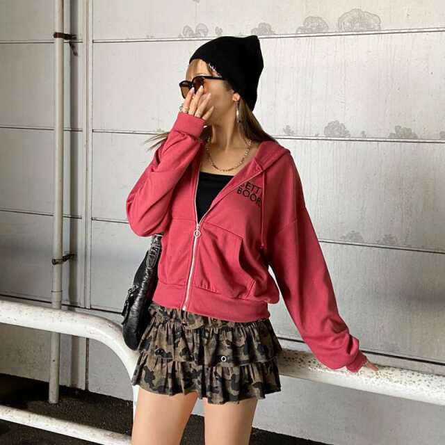 BETTYBOOPジップショートパーカー