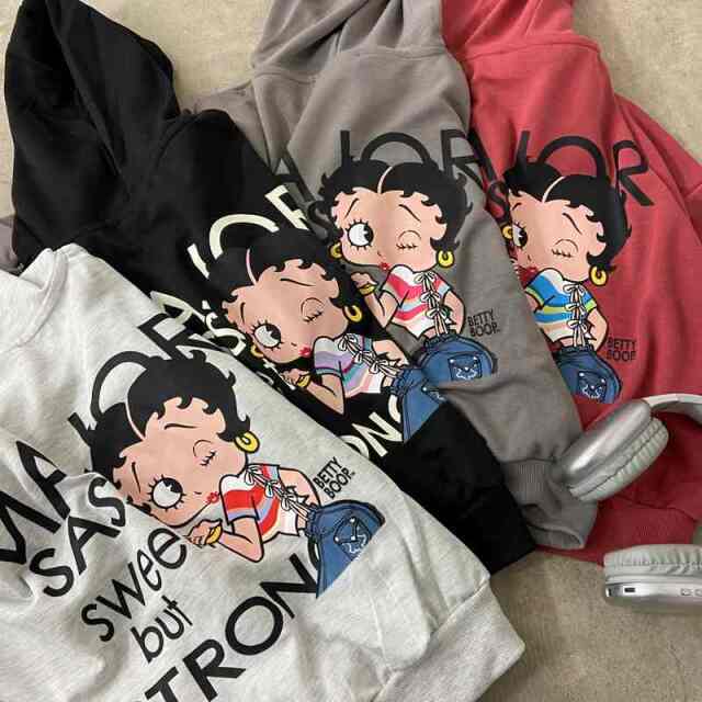 BETTYBOOPジップショートパーカー