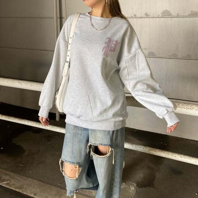 ロゴストーンプルオーバー