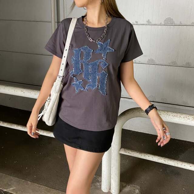 デニムロゴTシャツ