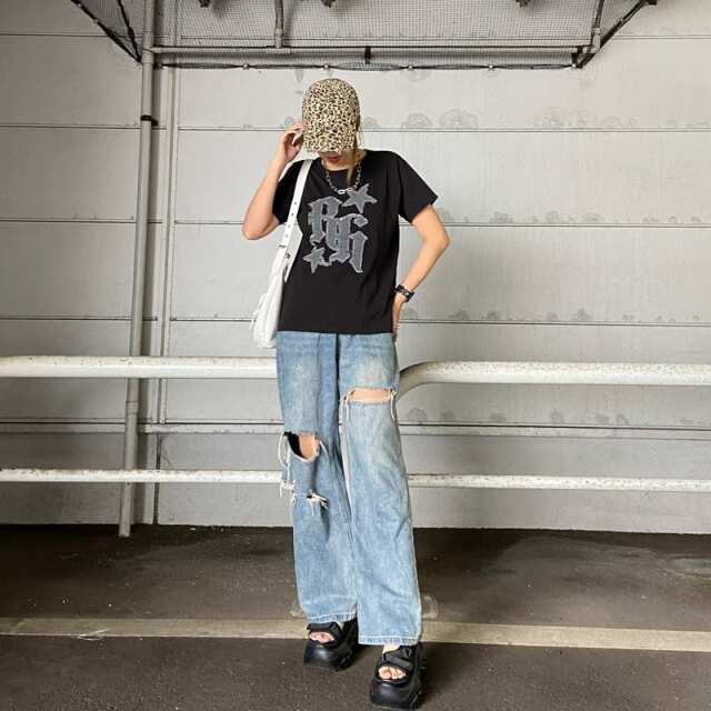 デニムロゴTシャツ