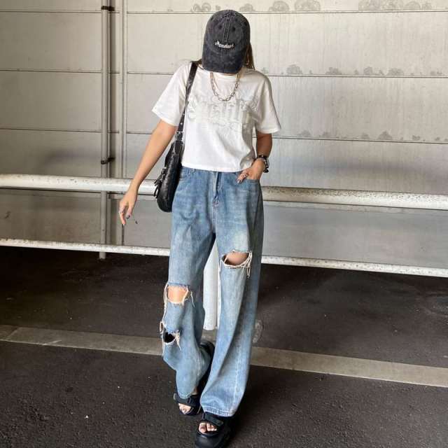 ラインストーンショートTシャツ