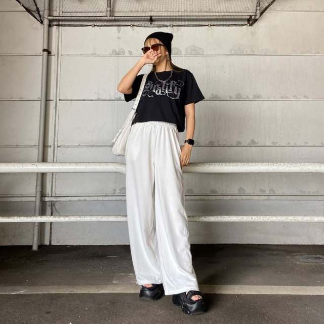 ラインストーンショートTシャツ