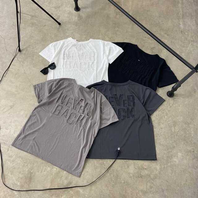 バック透けロゴビッグTシャツ