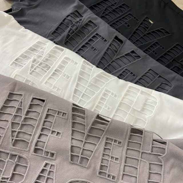 バック透けロゴビッグTシャツ