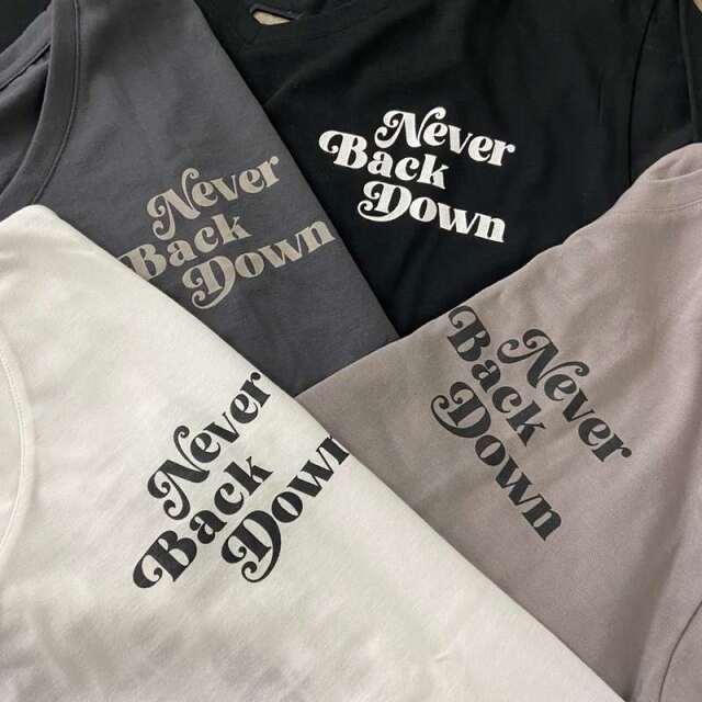 バック透けロゴビッグTシャツ