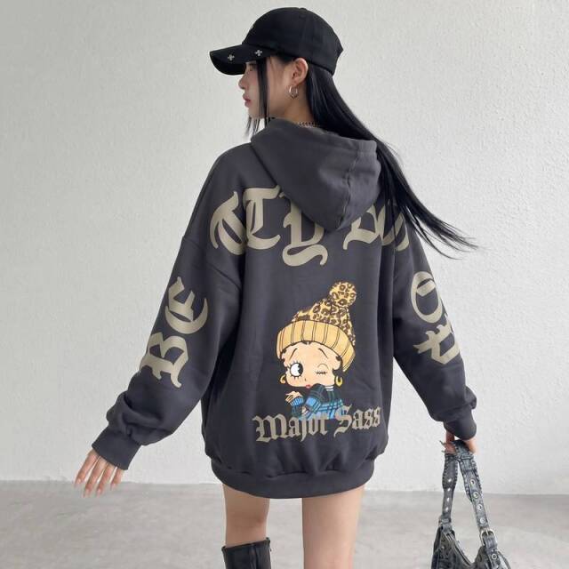 BETTYBOOPバックロゴパーカー