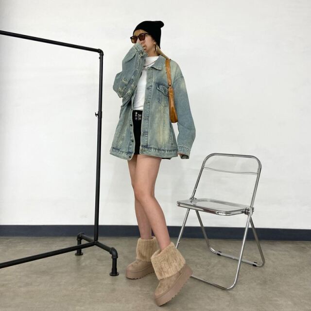 ノースビーチ　ムートンファーショール ノースビーチ ムートンファーショール