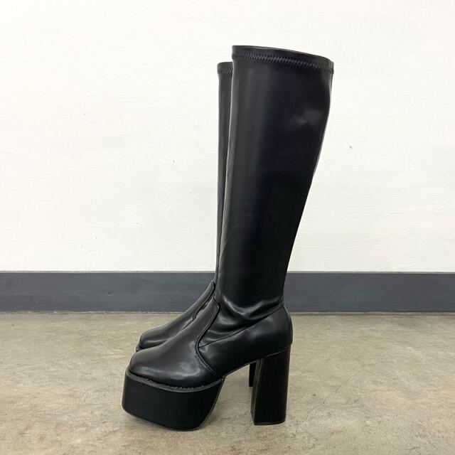 厚底ロングブーツ
