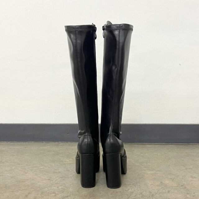 厚底ロングブーツ