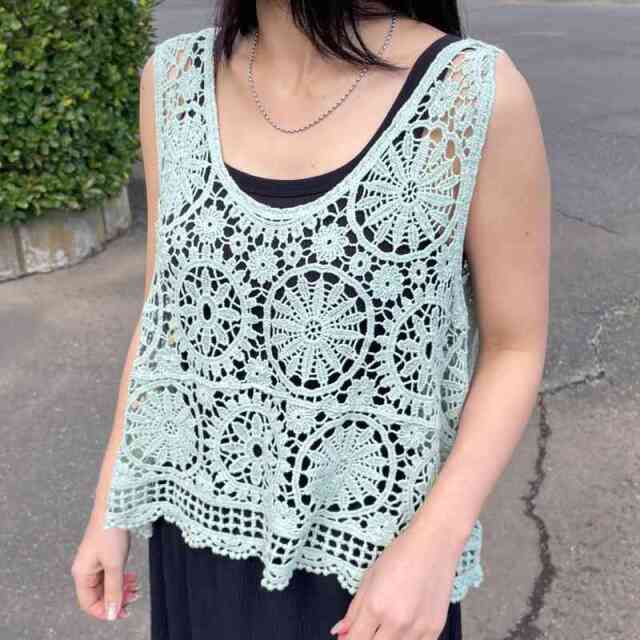 クロシェレースベスト