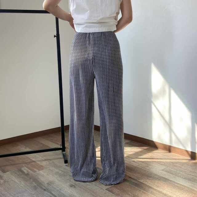 セルフカット柄プリーツパンツ