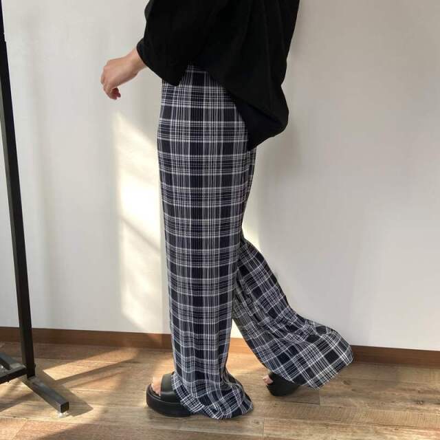 セルフカット柄プリーツパンツ