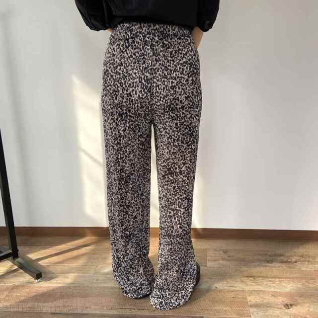 セルフカット柄プリーツパンツ