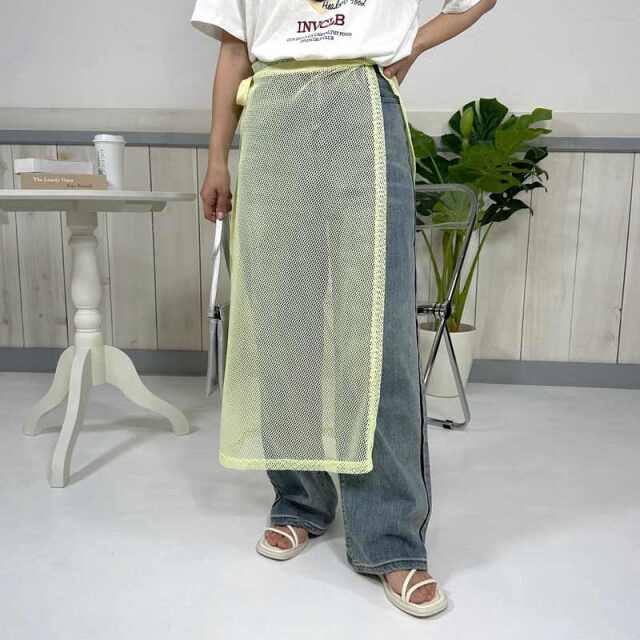 メッシュラップスカート