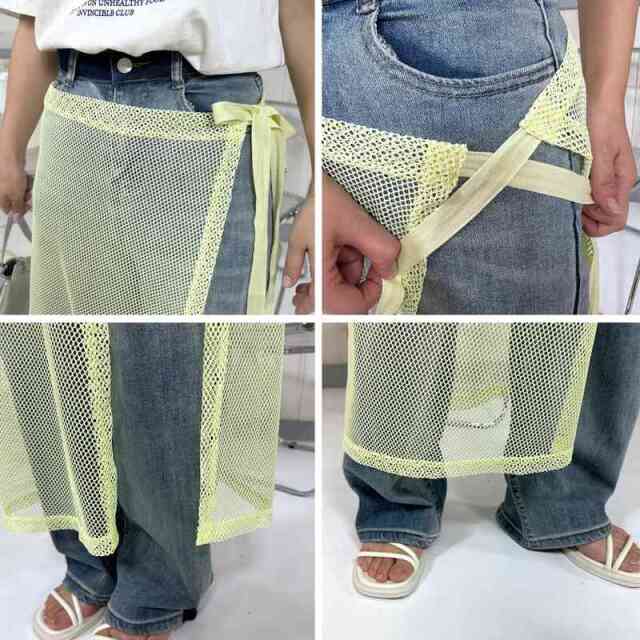 メッシュラップスカート
