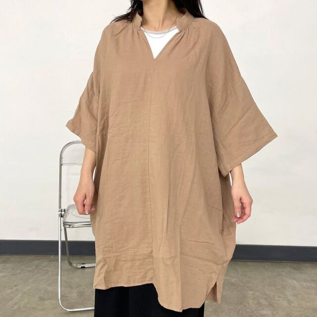ガーゼスキッパーチュニック