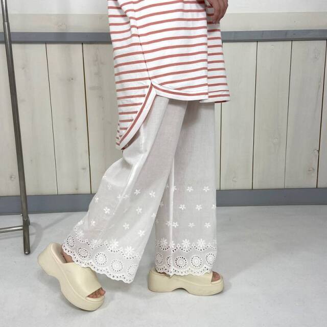 スカラップレースペチパンツ
