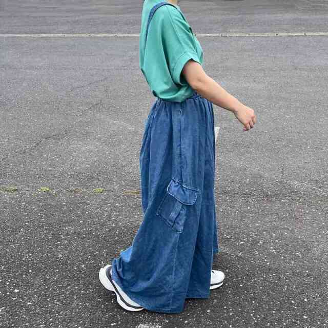 サス付きカーゴワイドパンツ